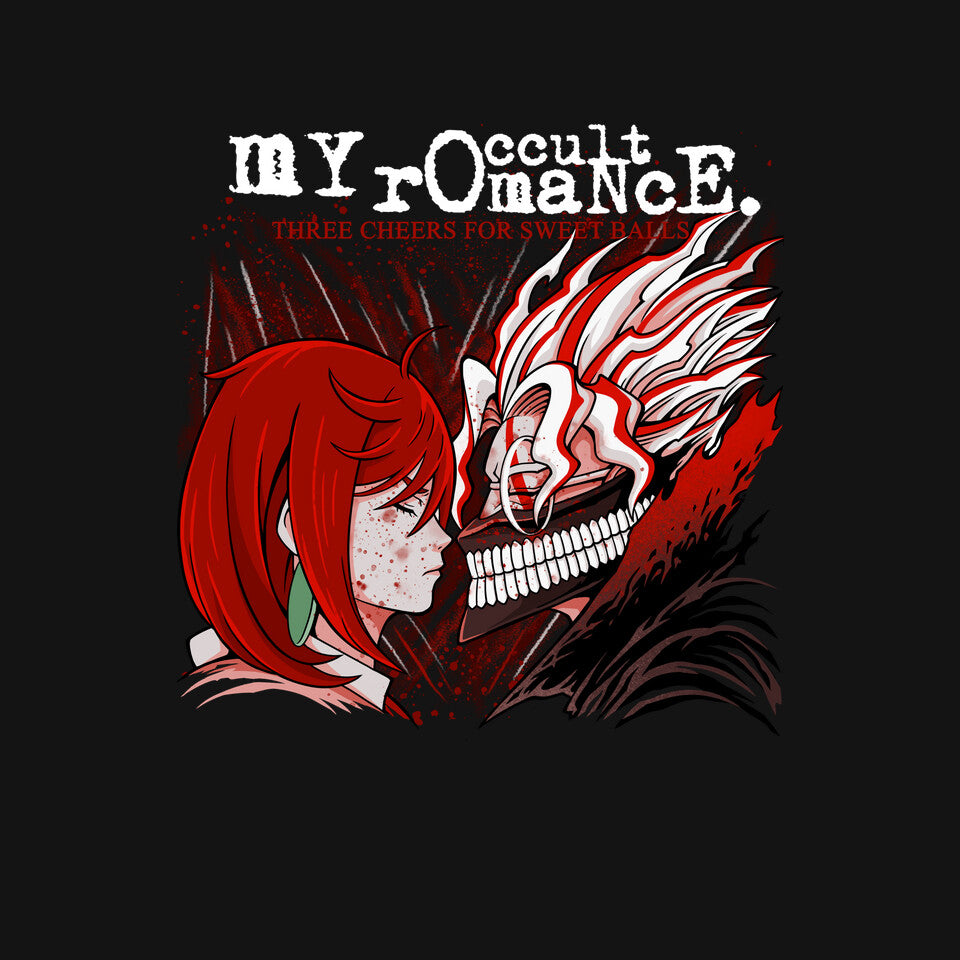 My Occult Romance – Anime Graphic T-Shirt design artwork for black graphic T-shirt
