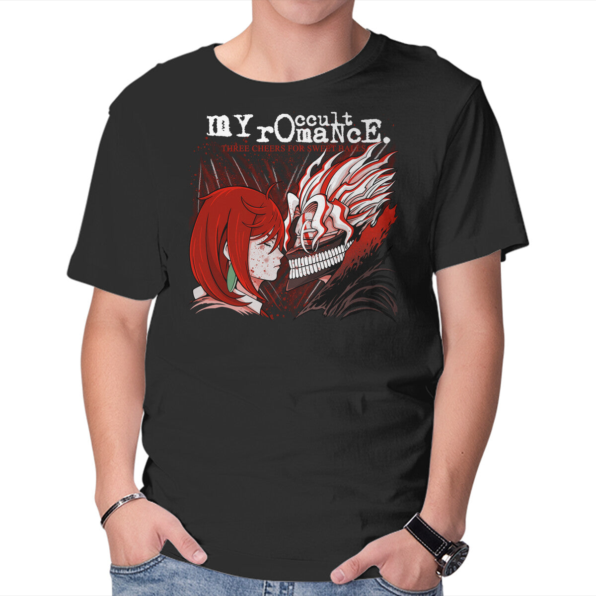 My Occult Romance – Anime Graphic T-Shirt in black, product display