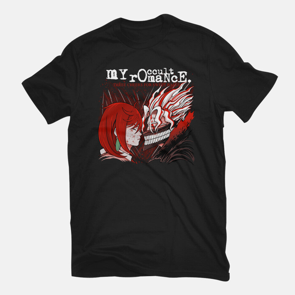 My Occult Romance – Anime Graphic T-Shirt in black, flat-lay product view