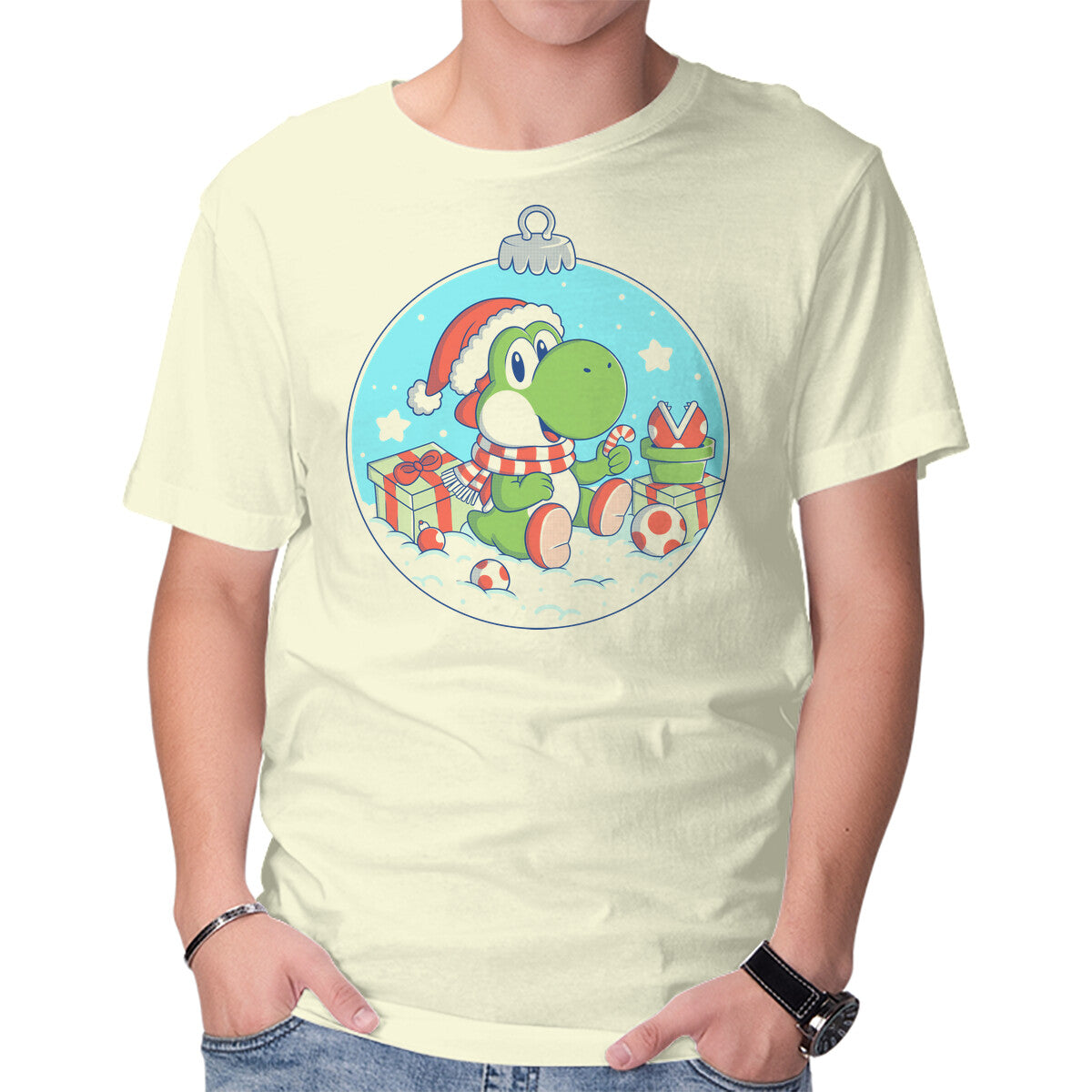 Dino Christmas – Gaming Graphic T-Shirt