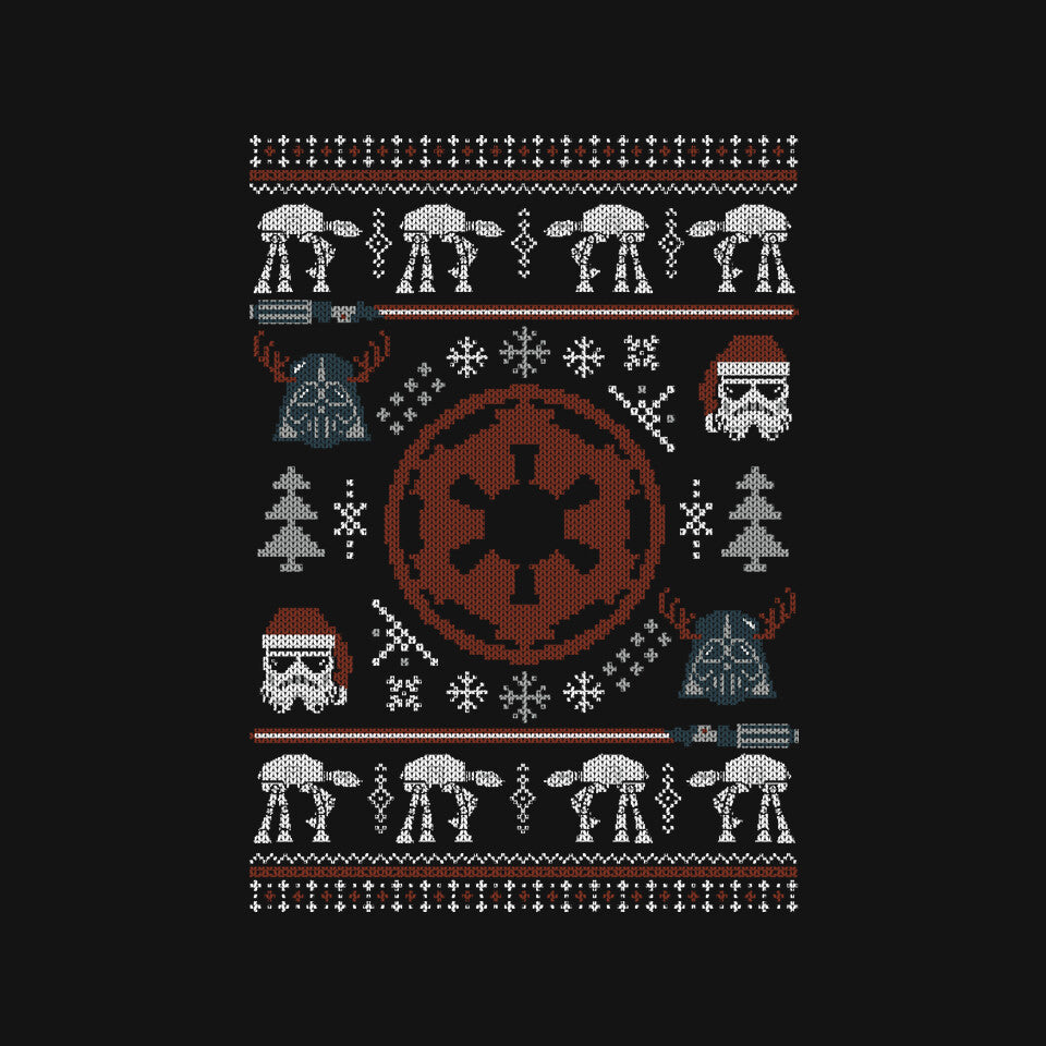 Imperial Christmas – Sci-Fi Graphic T-Shirt design artwork for black graphic T-shirt