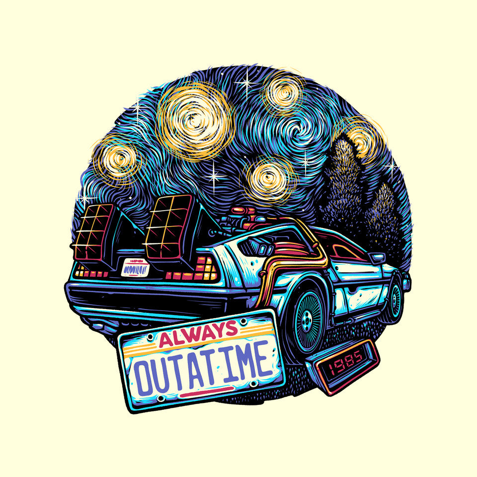 Always Outatime – Sci-Fi Graphic T-Shirt