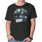 Always Outatime – Sci-Fi Graphic T-Shirt in black, product display