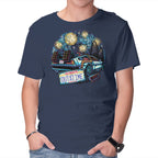 Always Outatime – Sci-Fi Graphic T-Shirt in navy, product display