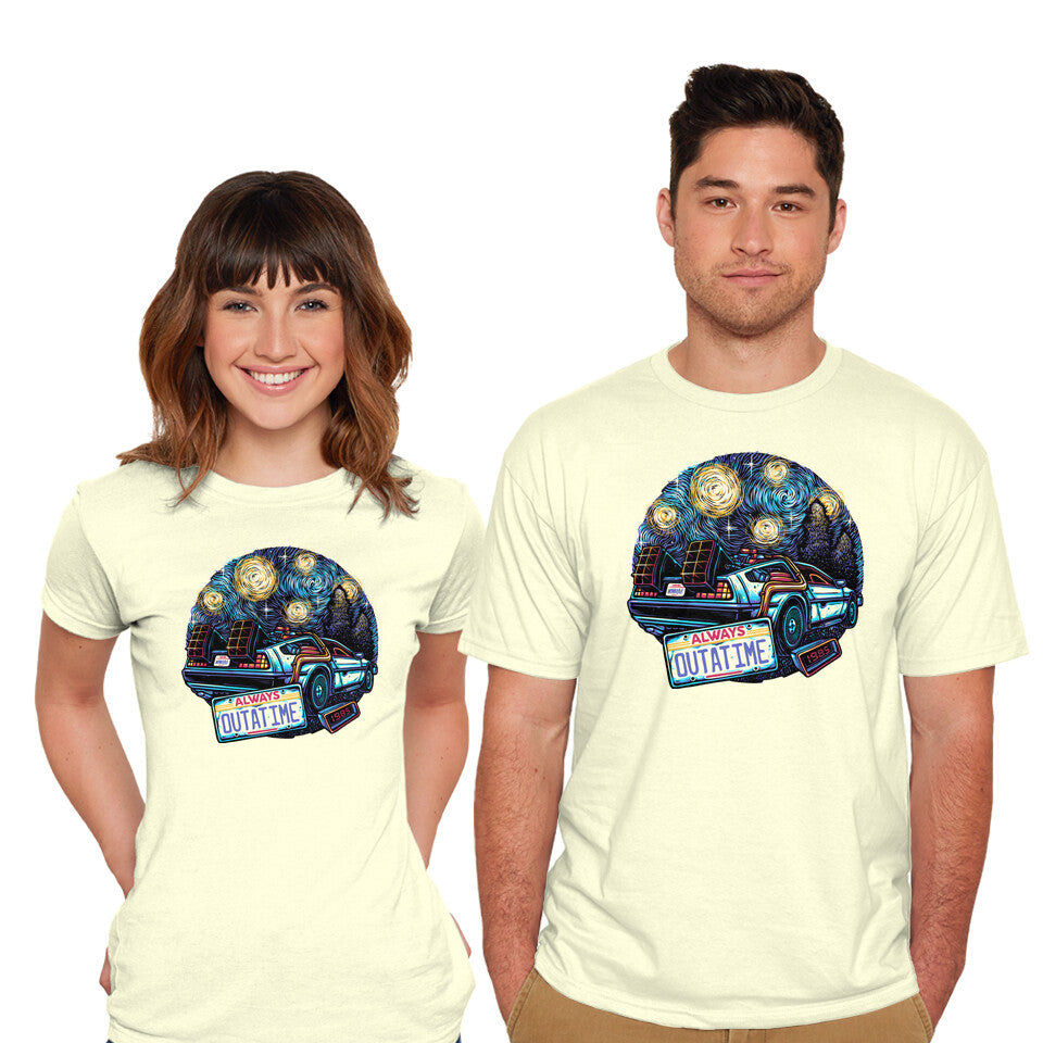 Always Outatime – Sci-Fi Graphic T-Shirt