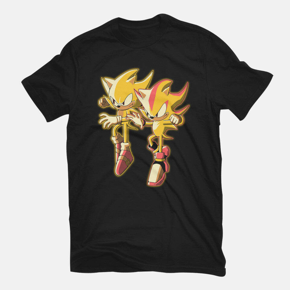 Peak Fiction – Gaming Graphic T-Shirt in black, flat-lay product view