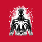 Spider Noir Graphic T-Shirt design artwork for red graphic T-shirt