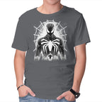Spider Noir Graphic T-Shirt in charcoal, product display
