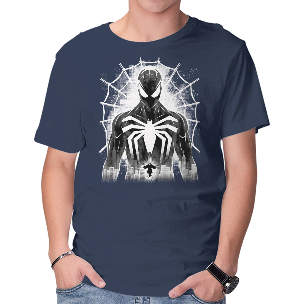 Spider Noir Graphic T-Shirt in navy, product display