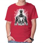 Spider Noir Graphic T-Shirt in red, product display