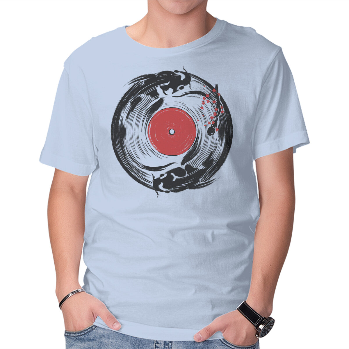 Diskoi – Music Graphic T-Shirt in blue, product display