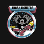Trash Fighters – Music Graphic T-Shirt design artwork for black graphic T-shirt