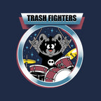 Trash Fighters – Music Graphic T-Shirt design artwork for navy graphic T-shirt