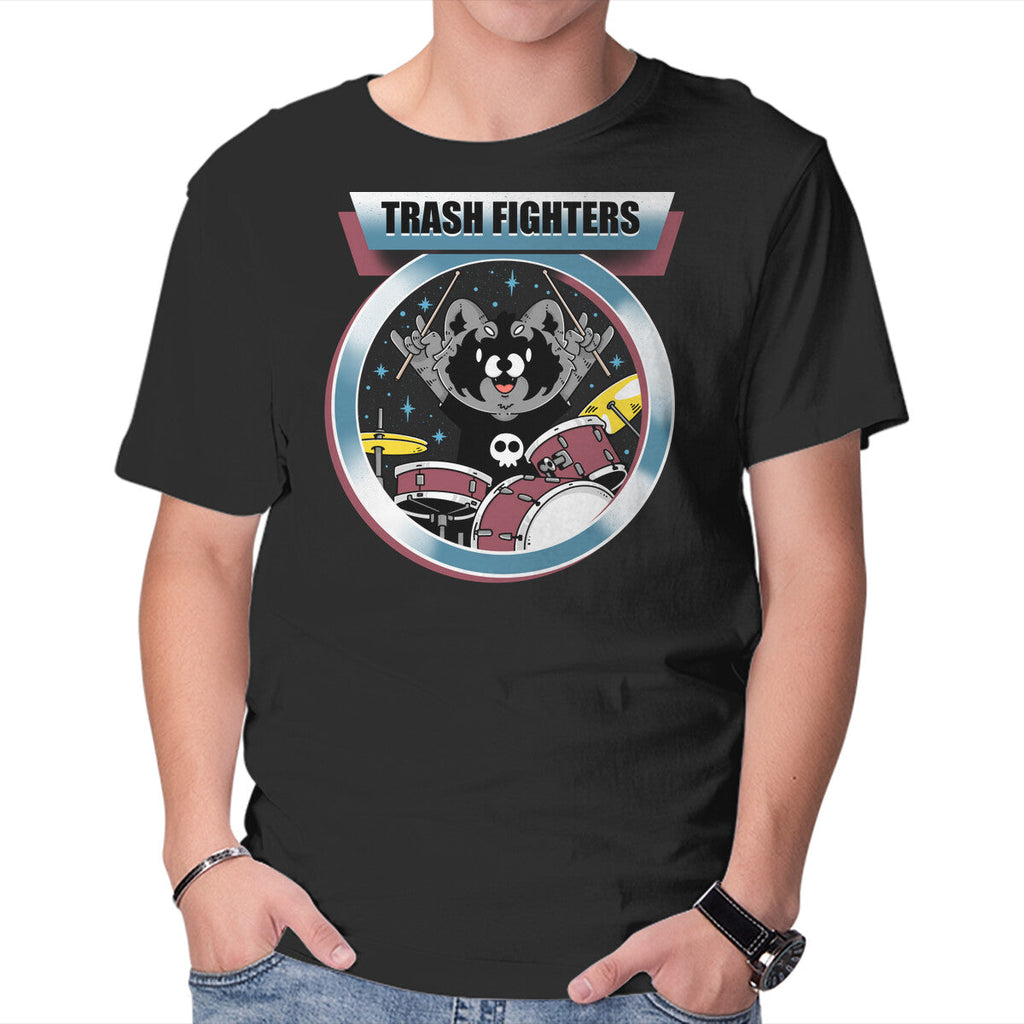 Trash Fighters – Music Graphic T-Shirt in black, product display