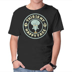 This Is My Happy Face – Funny Graphic T-Shirt in black, product display