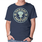 This Is My Happy Face – Funny Graphic T-Shirt in navy, product display