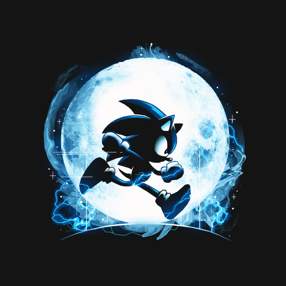 Blue Moon – Gaming Graphic T-Shirt design artwork for black graphic T-shirt