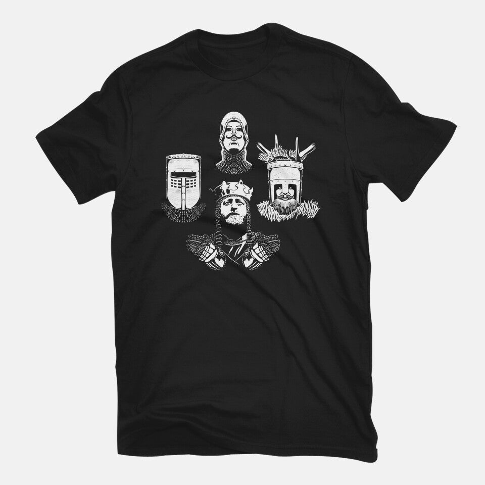 Knights Rhapsody – Music Graphic T-Shirt in black, flat-lay product view