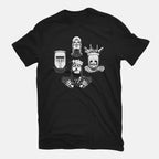 Knights Rhapsody – Music Graphic T-Shirt in black, flat-lay product view