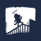 Nosferablu – Dog Graphic T-Shirt design artwork for navy graphic T-shirt