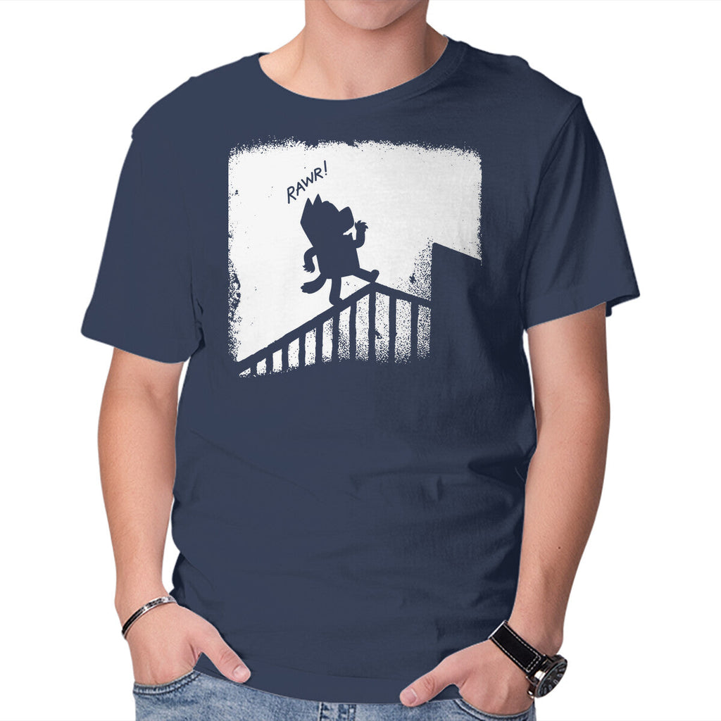 Nosferablu – Dog Graphic T-Shirt in navy, product display