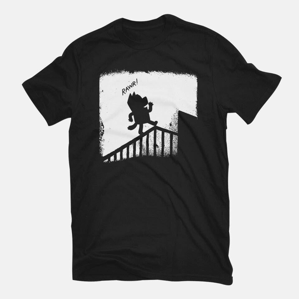 Nosferablu – Dog Graphic T-Shirt in black, flat-lay product view