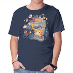 Tiny Gamers – Gaming Graphic T-Shirt in navy, product display