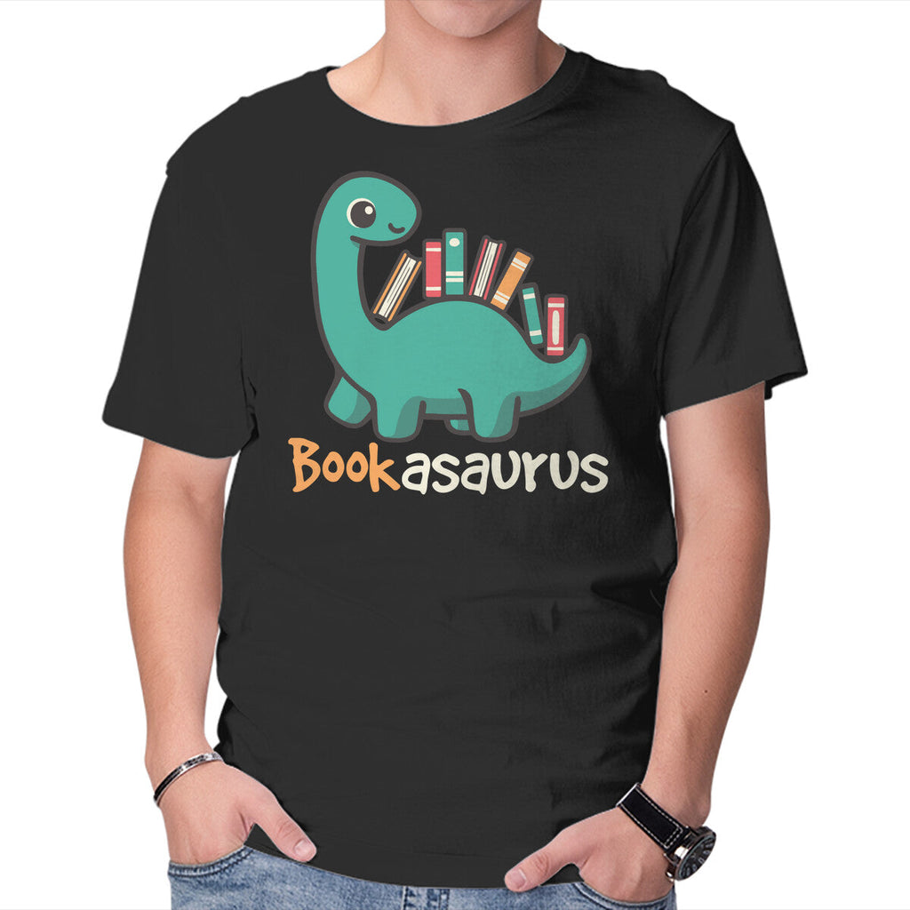 Bookasaurus – Dinosaur Graphic T-Shirt in black, product display
