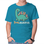 Bookasaurus – Dinosaur Graphic T-Shirt in turquoise, product display