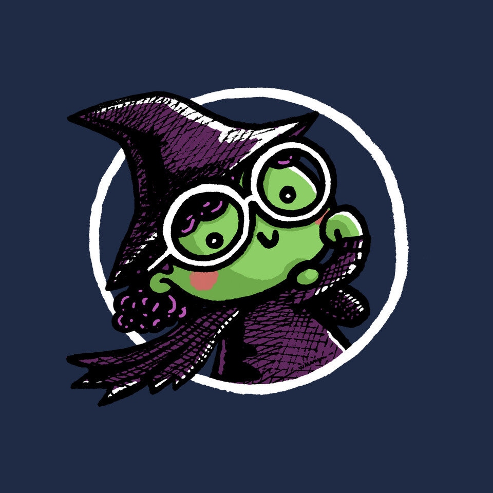 Witch Of The West – Fantasy Graphic T-Shirt design artwork for navy graphic T-shirt