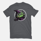 Witch Of The West – Fantasy Graphic T-Shirt in charcoal, flat-lay product view
