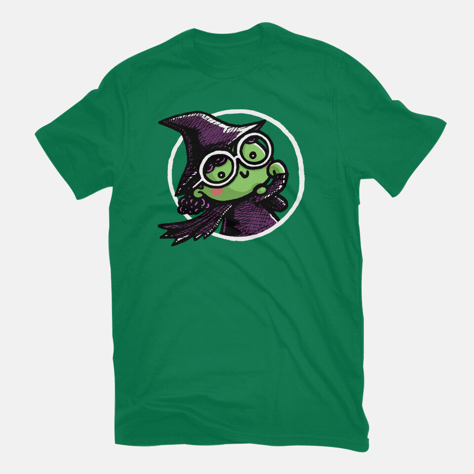 Witch Of The West – Fantasy Graphic T-Shirt in green, flat-lay product view