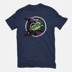 Witch Of The West – Fantasy Graphic T-Shirt in navy, flat-lay product view