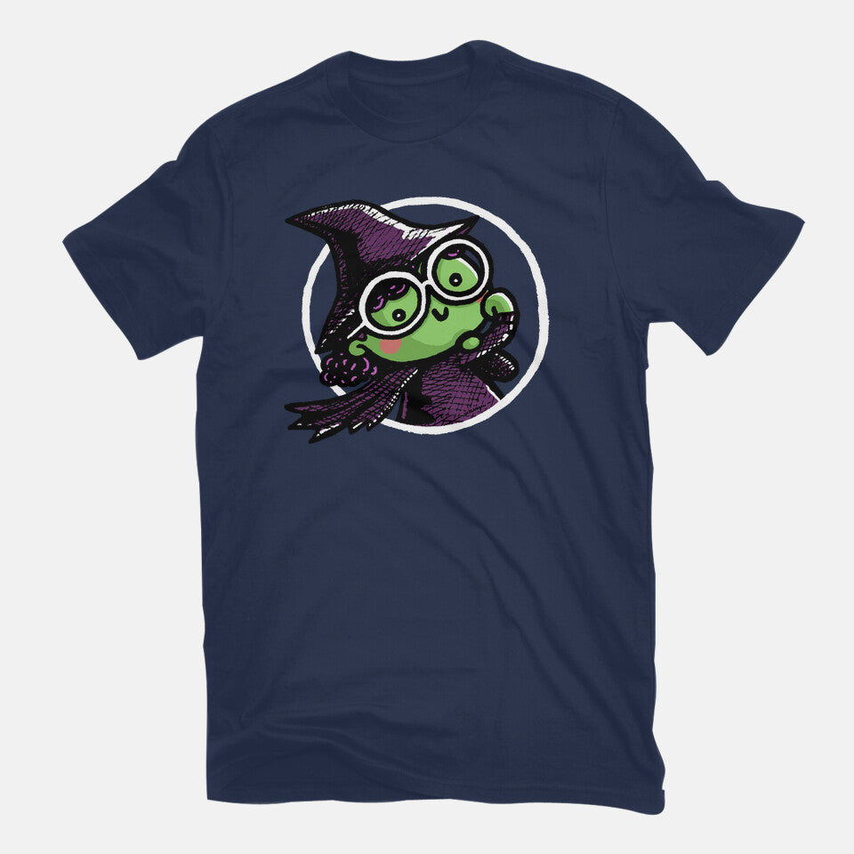 Witch Of The West – Fantasy Graphic T-Shirt in navy, flat-lay product view