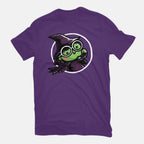 Witch Of The West – Fantasy Graphic T-Shirt in purple, flat-lay product view
