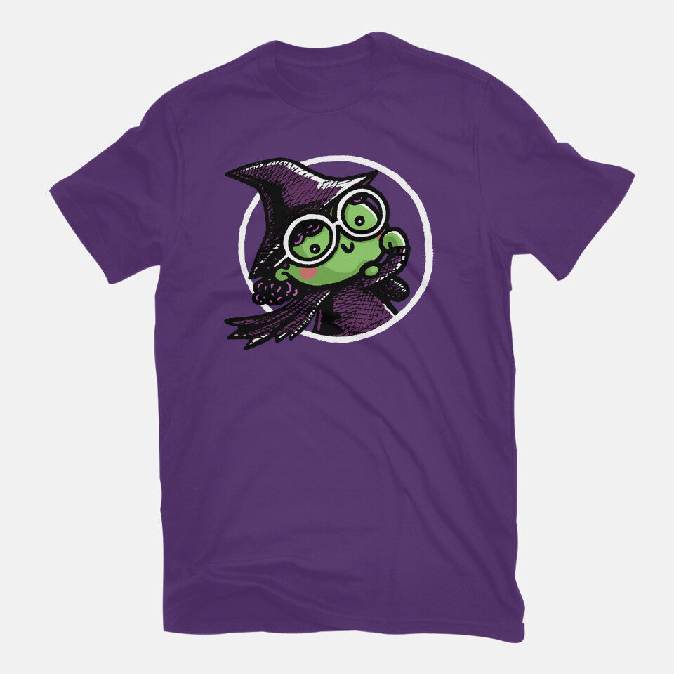 Witch Of The West – Fantasy Graphic T-Shirt in purple, flat-lay product view