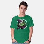 Model wearing green Witch Of The West – Fantasy Graphic T-Shirt