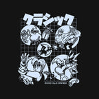 Good Old Games 02 – Gaming Graphic T-Shirt design artwork for black graphic T-shirt