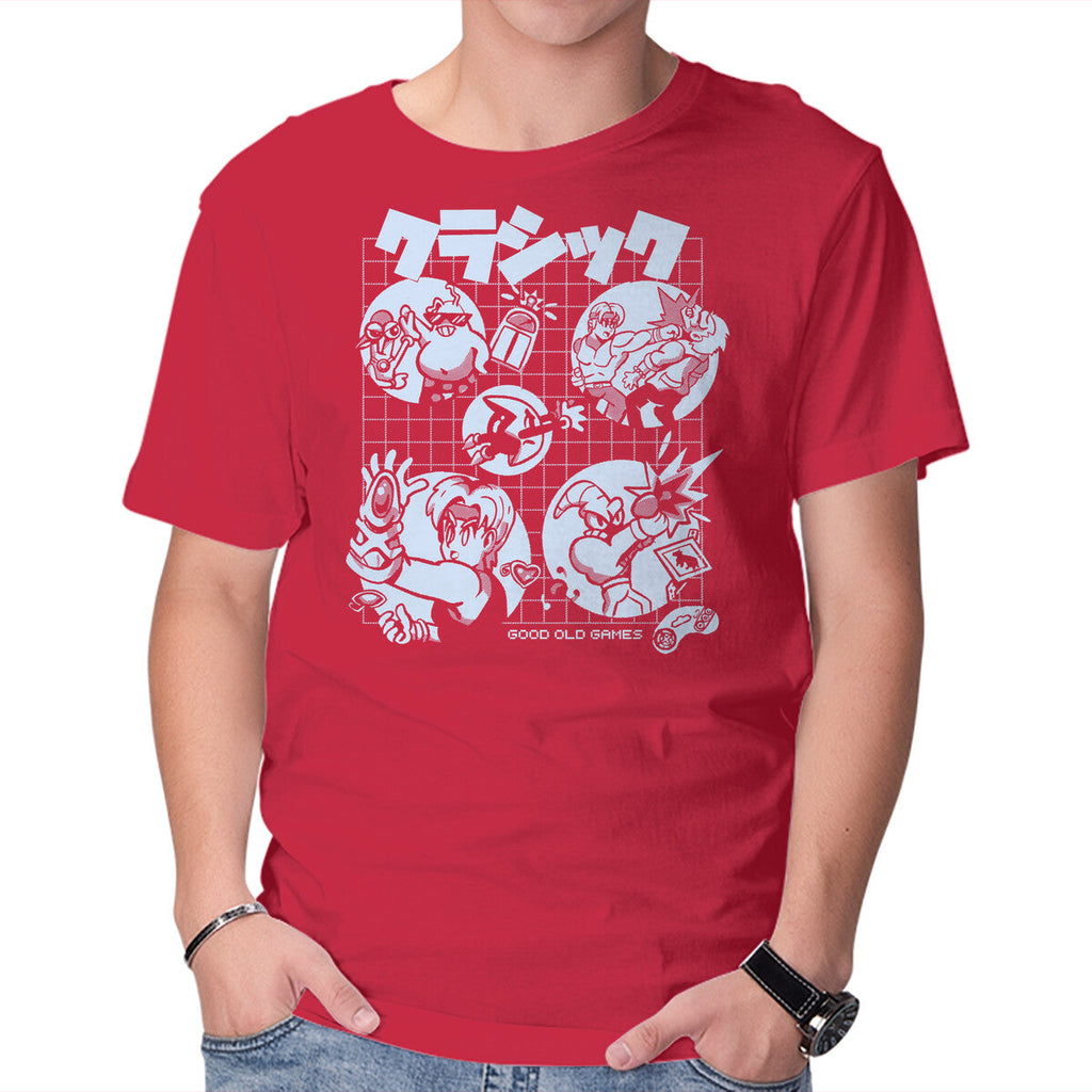 Good Old Games 02 – Gaming Graphic T-Shirt in red, product display