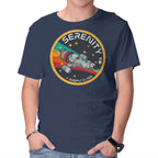Serenity Firefly Class – Sci-Fi Graphic T-Shirt in navy, product display