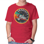 Serenity Firefly Class – Sci-Fi Graphic T-Shirt in red, product display
