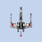 Red Five Sumi-e – Sci-Fi Graphic T-Shirt design artwork for blue graphic T-shirt