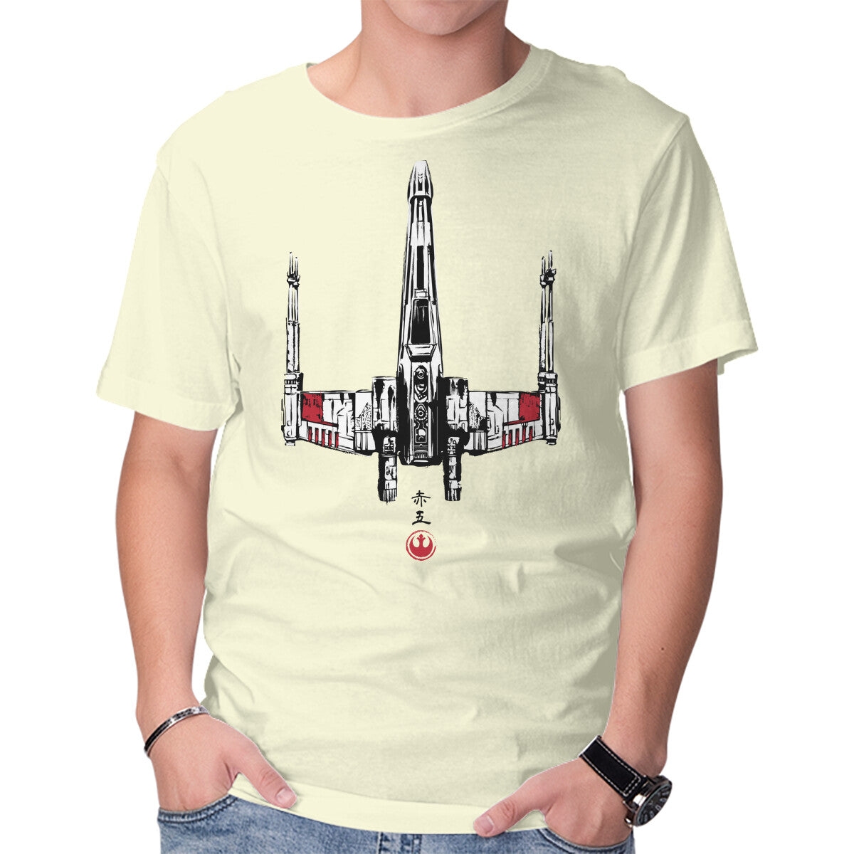 Red Five Sumi-e – Sci-Fi Graphic T-Shirt