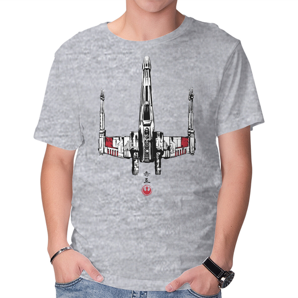 Red Five Sumi-e – Sci-Fi Graphic T-Shirt