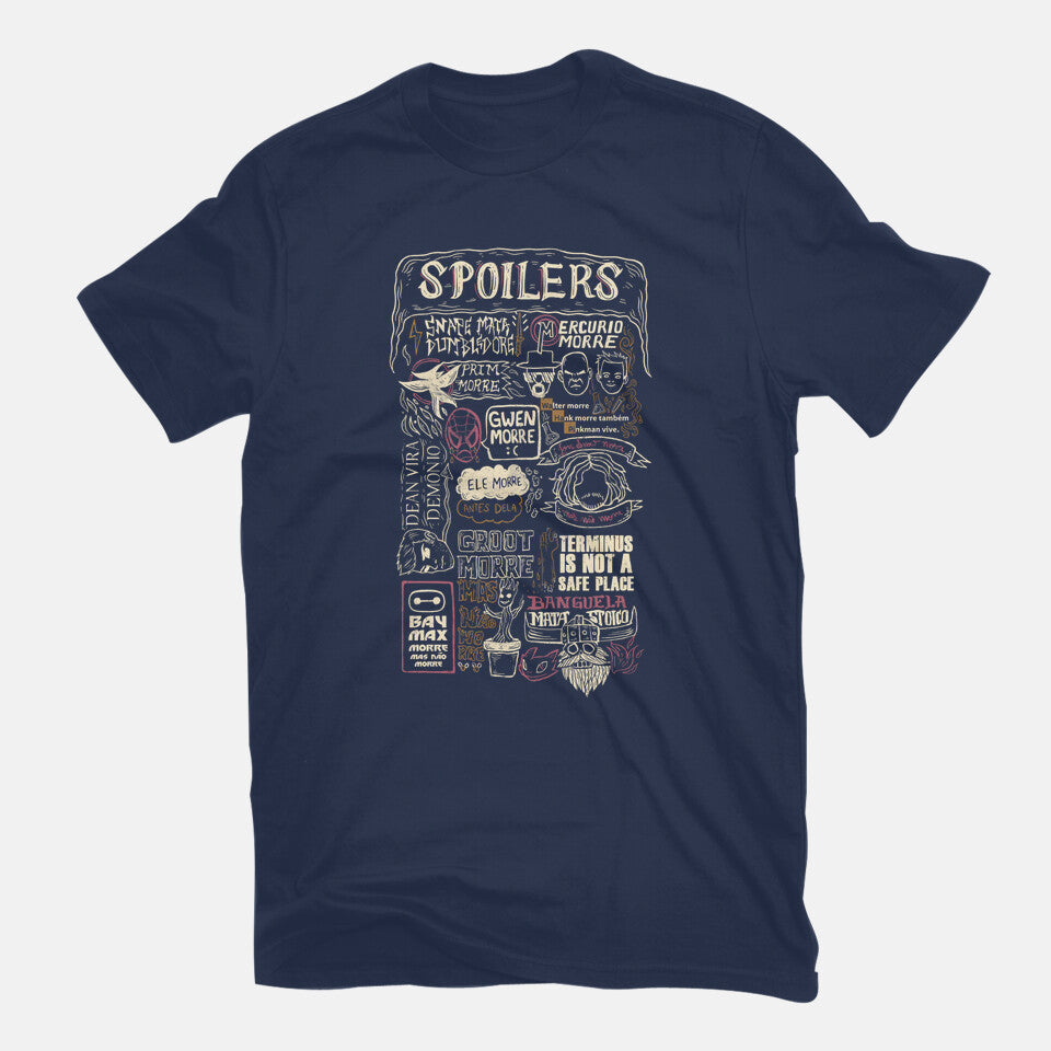 Spoilers Graphic T-Shirt in navy, flat-lay product view