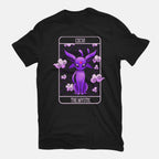 The Mystic – Anime Graphic T-Shirt in black, flat-lay product view