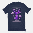 The Mystic – Anime Graphic T-Shirt in navy, flat-lay product view