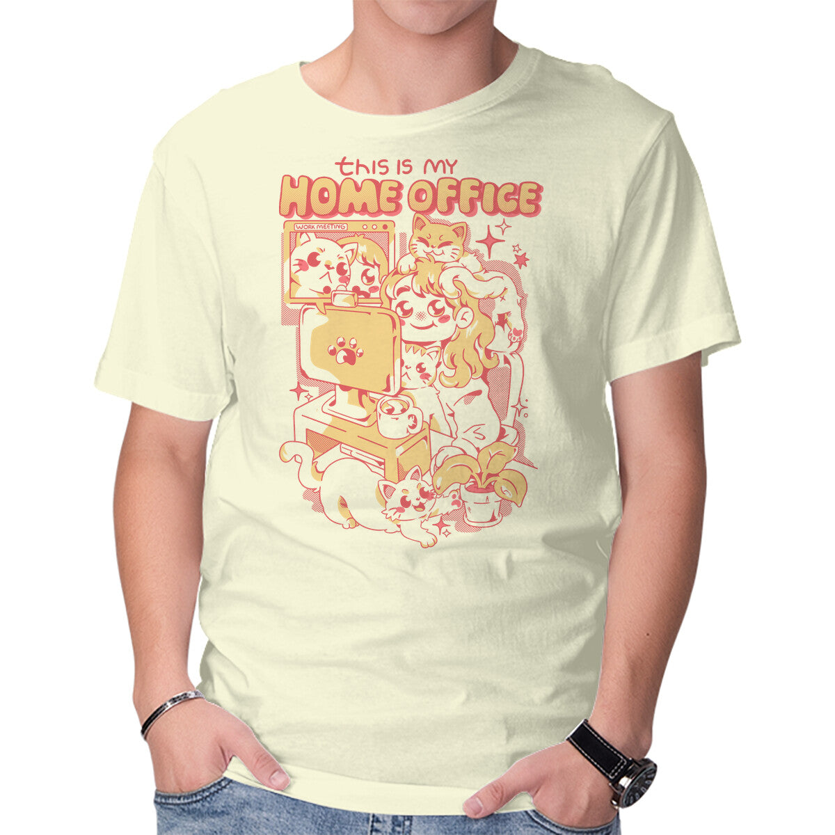 This Is My Home Office – Cat Graphic T-Shirt