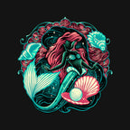 Under The Seas Of Stars – Fantasy Graphic T-Shirt design artwork for black graphic T-shirt