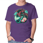 Under The Seas Of Stars – Fantasy Graphic T-Shirt in purple, product display